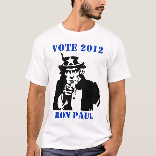 STEMMING 2012 RON PAUL T-SHIRT (Voorkant)