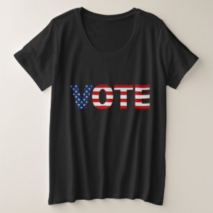 Stemming: 2024 Donker plus formaat T-shirt