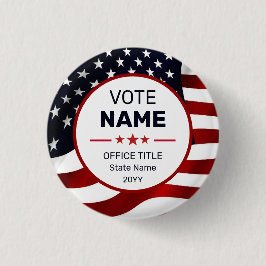 Stemming 2024 US Flag Custom Campaign Button