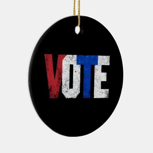 Stemming 2024 Verenigde Staten Verkiezingsrechts V Keramisch Ornament (Rechts)