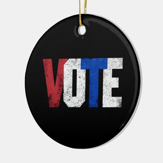 Stemming 2024 Verenigde Staten Verkiezingsrechts V Keramisch Ornament (Links)