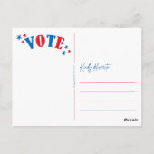 Stemming als een dame briefkaart (Achterkant)