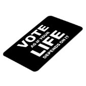 Stemming alsof je leven er afhankelijk van is magneet (Linkerzijde)