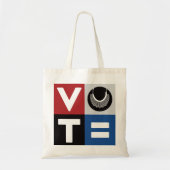 STEMMING American, RBG, USPS, BLM, Peace and Equal Tote Bag (Voorkant)