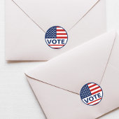 Stemming Amerikaanse vlag Verkiezing Ronde Sticker