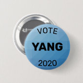 Stemming Andrew Yang 2020 Ronde Button 5,7 Cm (Voorkant /achterkant)