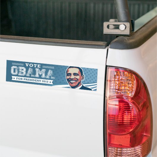 Stemming: Barack Obama voor Bumpersticker in Presi (Op Truck)