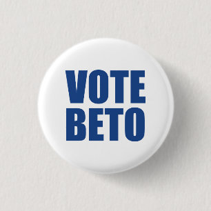 Stemming: Beto O'Rourke blauw-wit-moderne democraa Ronde Button 3,2 Cm