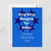 Stemming Biden Trump Verkiezing Briefkaart (Voorkant / Achterkant)