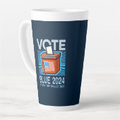 Stemming Blauw 2024 Stembus Amerikaanse presidents Latte Mok (Linkerhoek)