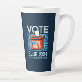 Stemming Blauw 2024 Stembus Amerikaanse presidents Latte Mok (Rechts)