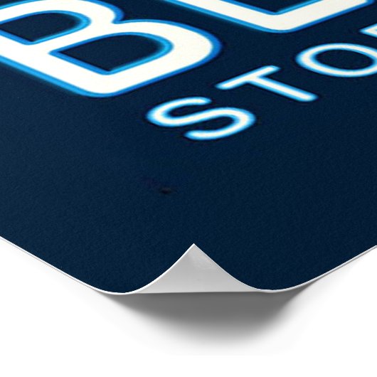 Stemming Blauw 2024 Stemmen Presidentsverkiezingen Poster (Hoek)