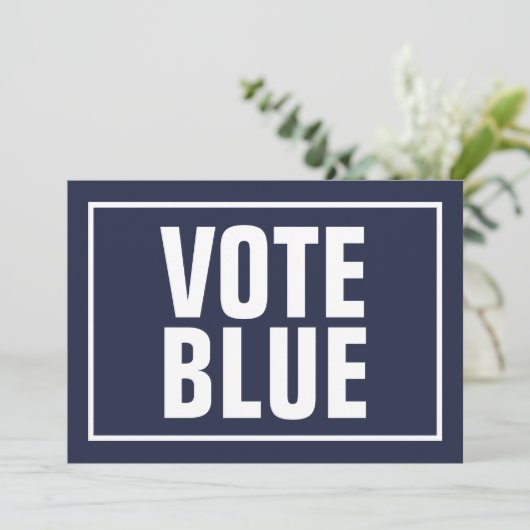 Stemming Blauw 2024 Verkiezingen VS Kaart (Staand voorkant)