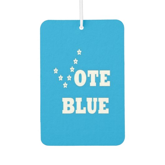 Stemming blauw - auto-zoetstof luchtverfrisser (Voorkant)