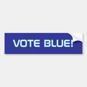 STEMMING BLAUW! bumpersticker