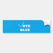 Stemming blauw - bumpersticker (Voorkant)