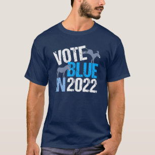 Stemming blauw in 2022 Democratische verkiezingen  T-shirt