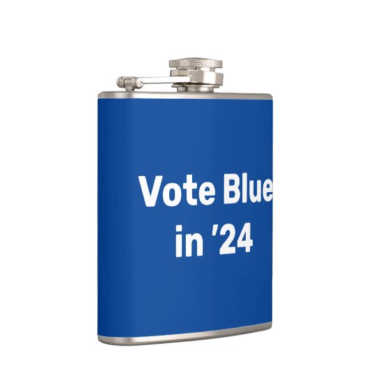 Stemming blauw in 2024 heupfles (Rechts)