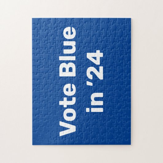 Stemming blauw in 2024 legpuzzel (Verticaal)