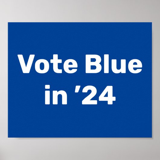 Stemming blauw in 2024 poster (Voorkant)
