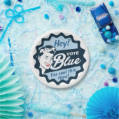 Stemming: blauw | Papieren Bord |  Retro Funny (Feest)