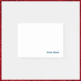 Stemming: blauw post-it® notes