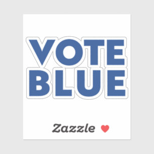"Stemming blauw" Sticker