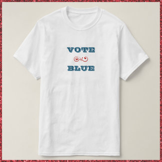 Stemming: blauw t-shirt