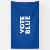 Stemming Blauw wit blauw modern vet typografie Spandoek (Verticaal)