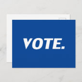 "Stemming" blauw wit Briefkaart (Voorkant / Achterkant)