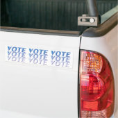 stemming - blauw / wit - Bumpersticker (Op Truck)