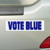 Stemming: blauwe Bumpersticker 2020