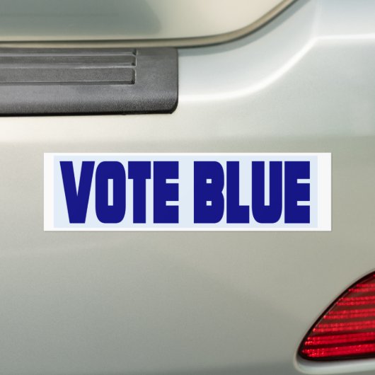 Stemming: blauwe Bumpersticker 2020 (Op auto)