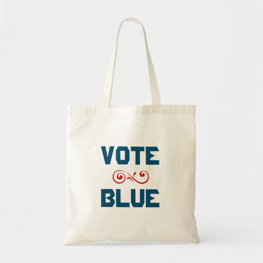 Stemming blauwe Canvas tas (Voorkant)