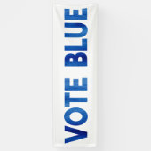 Stemming: blauwe vettige tekst waterverf politiek spandoek (Verticaal)