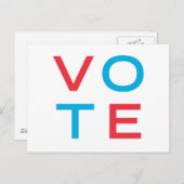 stemming briefkaart (Voorkant / Achterkant)