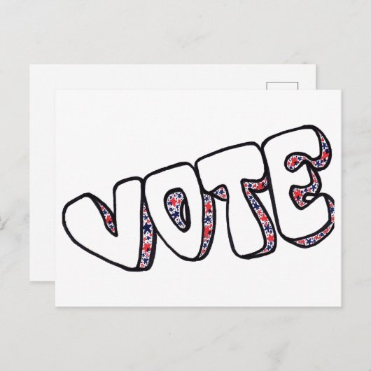 STEMMING! BRIEFKAART (Voorkant / Achterkant)