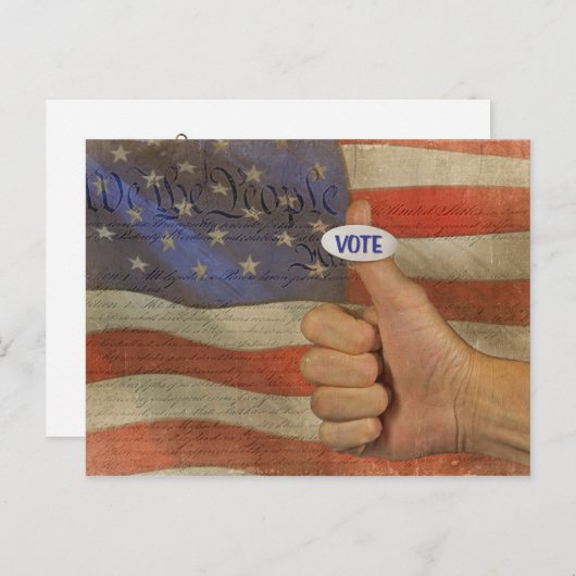 Stemming! Briefkaart (Voorkant / Achterkant)