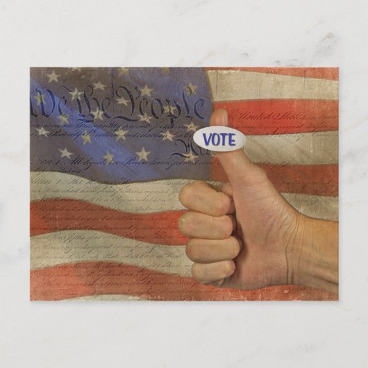 Stemming! Briefkaart (Voorkant)