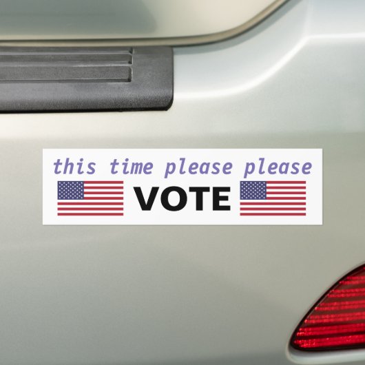 Stemming Bumpersticker (Op auto)
