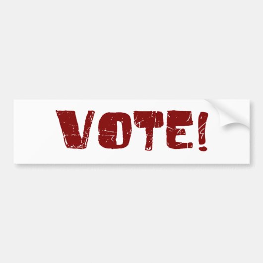 Stemming Bumpersticker (Voorkant)