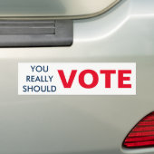 STEMMING BUMPERSTICKER (Op auto)