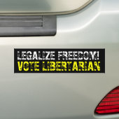 Stemming Bumpersticker Libertarian (Op auto)