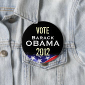 Stemming: Button van de campagne Barack OBAMA 2012 (In situ)
