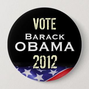 Stemming: Button van de campagne Barack OBAMA 2012