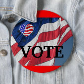 Stemming - Button van de verkiezingscampagne (In situ)