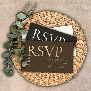 Stemming Coffee Minimalistische Boho Huwelijk RSVP Informatiekaartje
