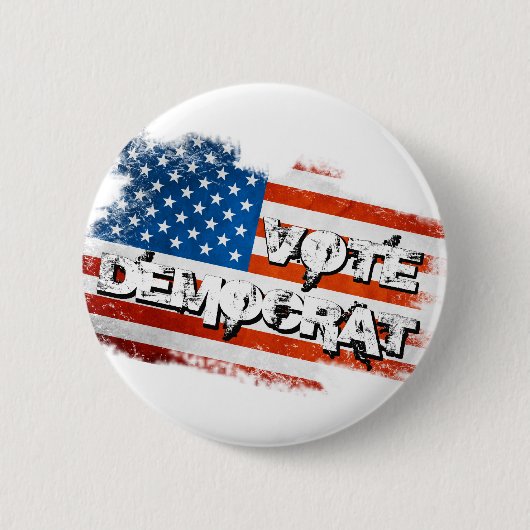 Stemming-democraat Ronde Button 5,7 Cm (Voorkant)