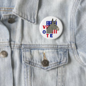 STEMMING DEMOCRAT DONKEY RONDE BUTTON 5,7 CM (In situ)