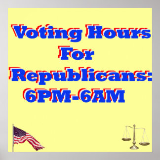 Stemming-democratische druk poster